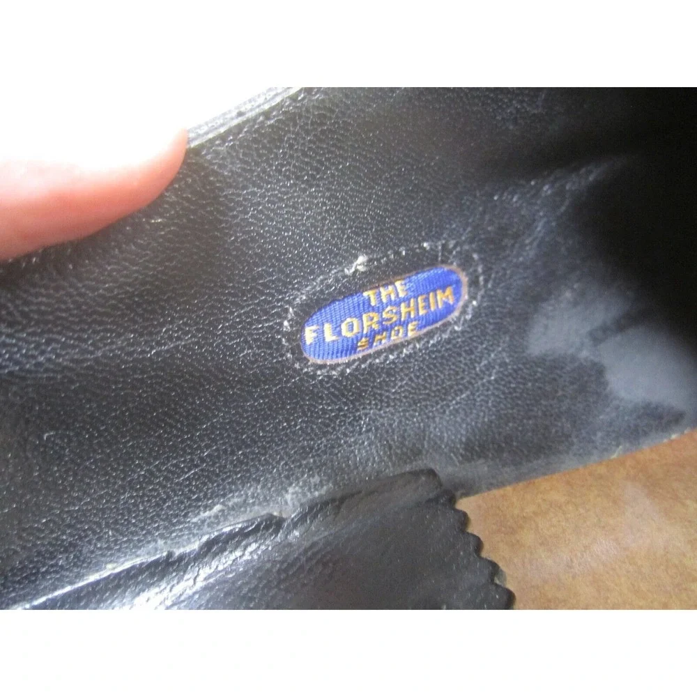 Florsheim Dress‎ Shoes Mens 8.5C Black Oxford Lace Up Leather
